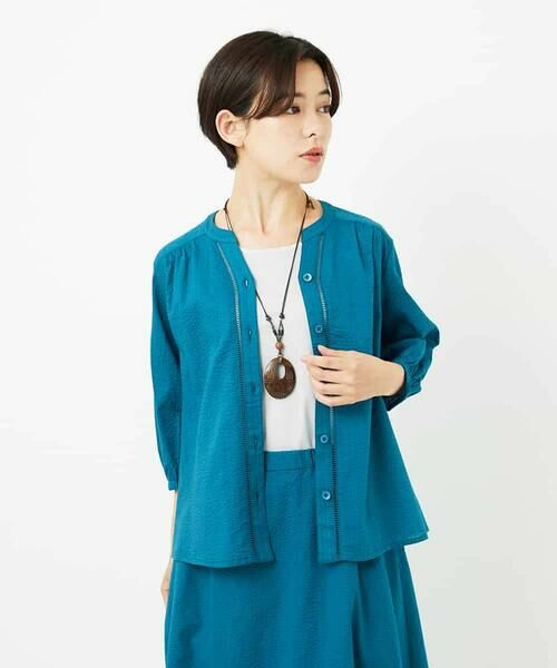 Maison de CINQ / メゾン ドゥ サンク シャツ・ブラウス | [セットアップ対応]ミラクルウェーブブラウス | 詳細1