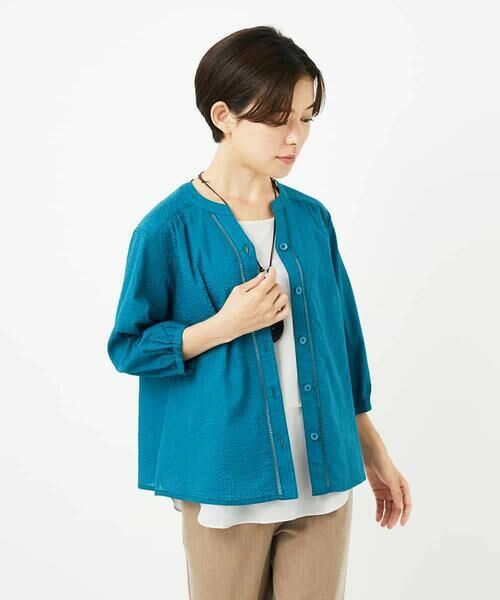 Maison de CINQ / メゾン ドゥ サンク シャツ・ブラウス | [セットアップ対応]ミラクルウェーブブラウス | 詳細4