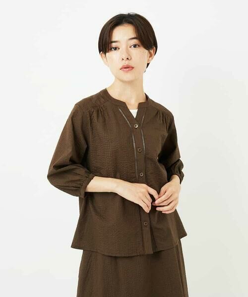 Maison de CINQ / メゾン ドゥ サンク シャツ・ブラウス | [セットアップ対応]ミラクルウェーブブラウス | 詳細7