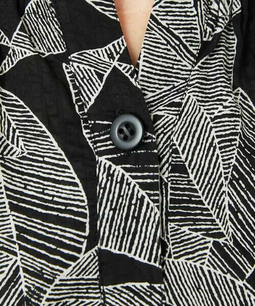 Maison de CINQ / メゾン ドゥ サンク シャツ・ブラウス | ミラクルウェーブリーフプリントブラウス | 詳細11