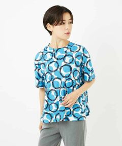 Maison de CINQ / メゾン ドゥ サンク カットソー | [接触冷感・日本製]ドットサークルプリントカットソー