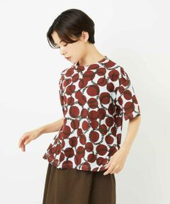 Maison de CINQ / メゾン ドゥ サンク カットソー | [接触冷感・日本製]ドットサークルプリントカットソー