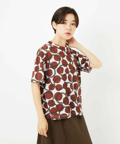 Maison de CINQ / メゾン ドゥ サンク カットソー | [接触冷感・日本製]ドットサークルプリントカットソー | 詳細2