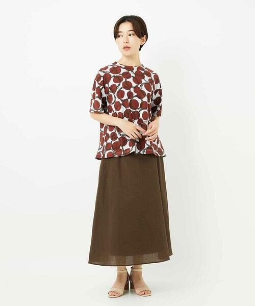 Maison de CINQ / メゾン ドゥ サンク カットソー | [接触冷感・日本製]ドットサークルプリントカットソー | 詳細26