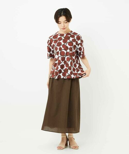 Maison de CINQ / メゾン ドゥ サンク カットソー | [接触冷感・日本製]ドットサークルプリントカットソー | 詳細27