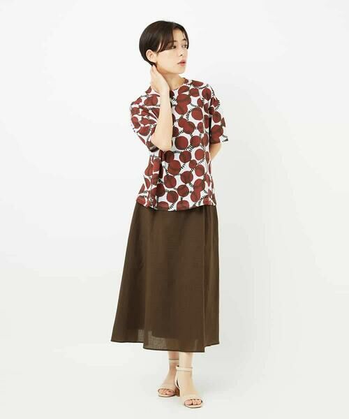 Maison de CINQ / メゾン ドゥ サンク カットソー | [接触冷感・日本製]ドットサークルプリントカットソー | 詳細28