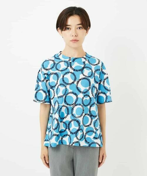 Maison de CINQ / メゾン ドゥ サンク カットソー | [接触冷感・日本製]ドットサークルプリントカットソー | 詳細4