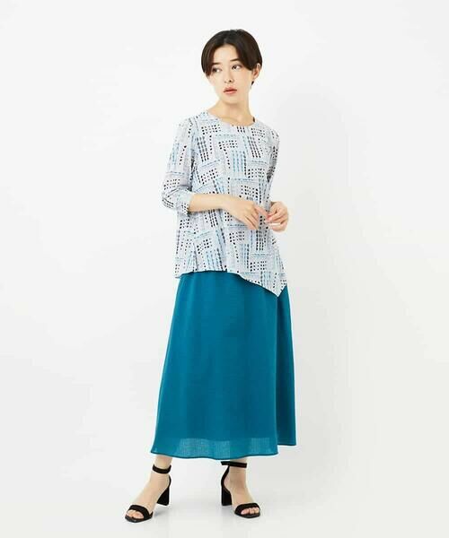 Maison de CINQ / メゾン ドゥ サンク カットソー | [接触冷感]ラインドットプリントカットソー | 詳細15