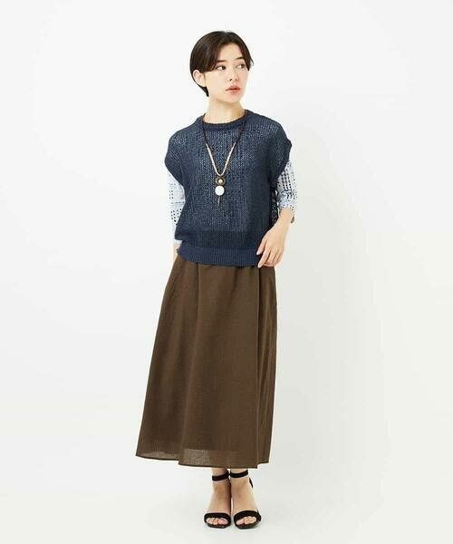 Maison de CINQ / メゾン ドゥ サンク カットソー | [接触冷感]ラインドットプリントカットソー | 詳細18