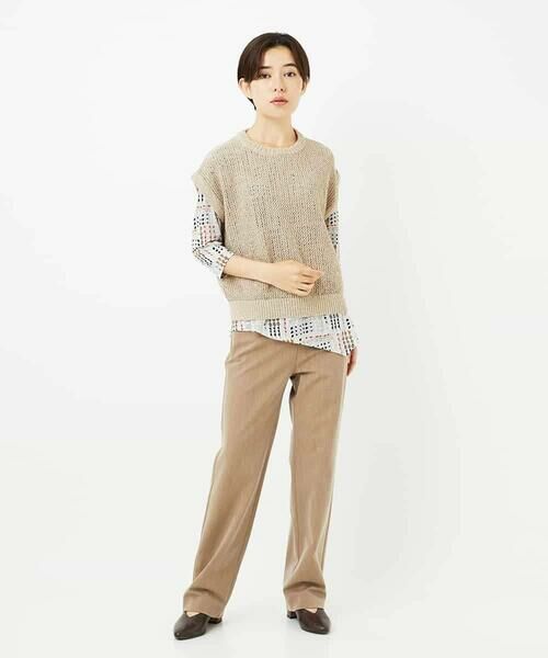 Maison de CINQ / メゾン ドゥ サンク カットソー | [接触冷感]ラインドットプリントカットソー | 詳細26