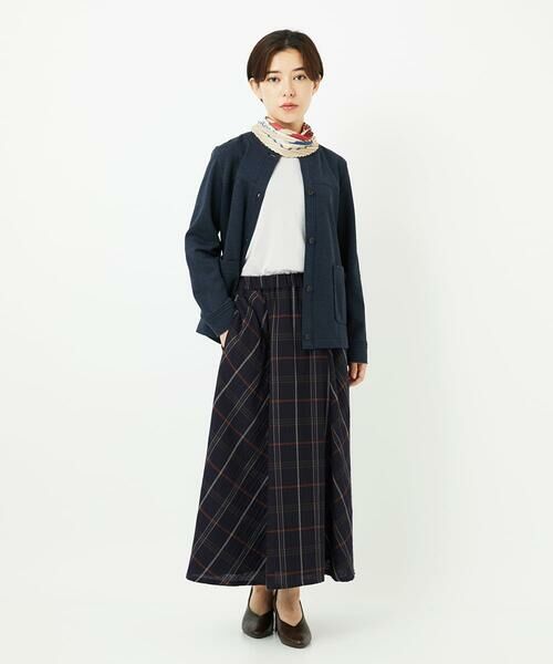 Maison de CINQ / メゾン ドゥ サンク マフラー・ショール・スヌード・ストール | パターンMIXプリーツプチスカーフ | 詳細3