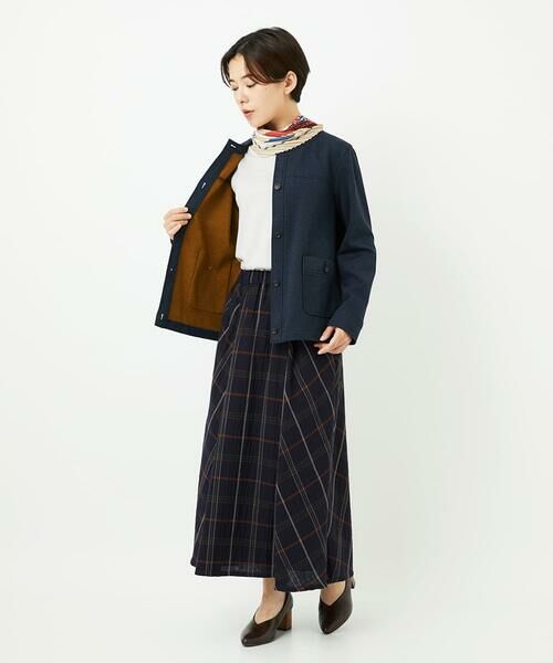 Maison de CINQ / メゾン ドゥ サンク マフラー・ショール・スヌード・ストール | パターンMIXプリーツプチスカーフ | 詳細4