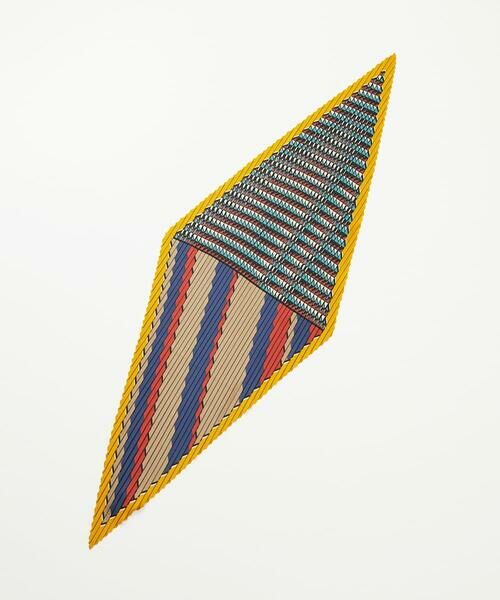 Maison de CINQ / メゾン ドゥ サンク マフラー・ショール・スヌード・ストール | ストライプ幾何プリーツプチスカーフ | 詳細13