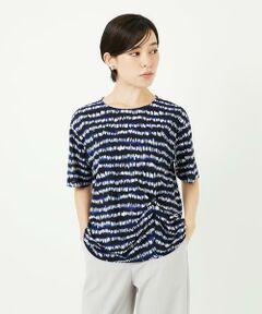 Maison de CINQ / メゾン ドゥ サンク カットソー | [日本製]ランダムボーダータックジャージーカットソー