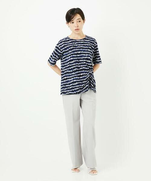 Maison de CINQ / メゾン ドゥ サンク カットソー | [日本製]ランダムボーダータックジャージーカットソー | 詳細16