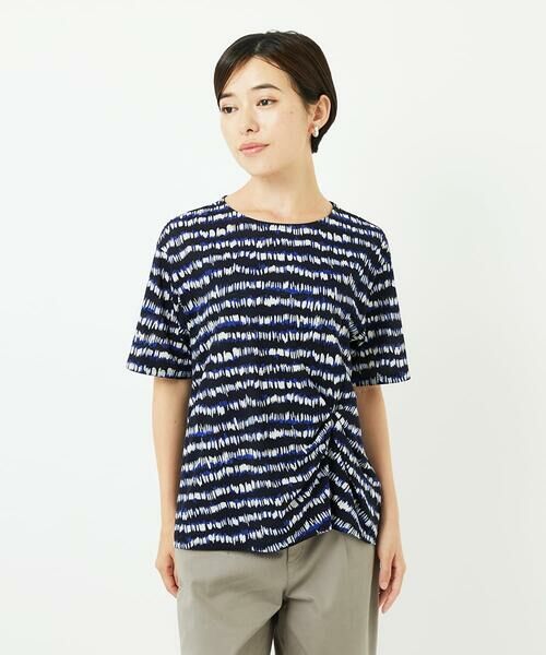 Maison de CINQ / メゾン ドゥ サンク カットソー | [日本製]ランダムボーダータックジャージーカットソー | 詳細4