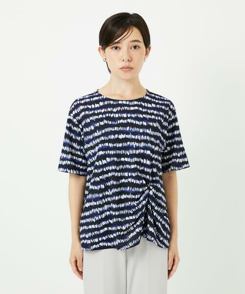 Maison de CINQ / メゾン ドゥ サンク カットソー | [日本製]ランダムボーダータックジャージーカットソー | 詳細5