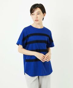 Maison de CINQ / メゾン ドゥ サンク カットソー | [接触冷感]スーパークールチュールボーダーカットソー