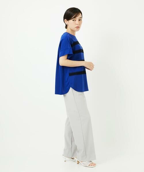 Maison de CINQ / メゾン ドゥ サンク カットソー | [接触冷感]スーパークールチュールボーダーカットソー | 詳細27