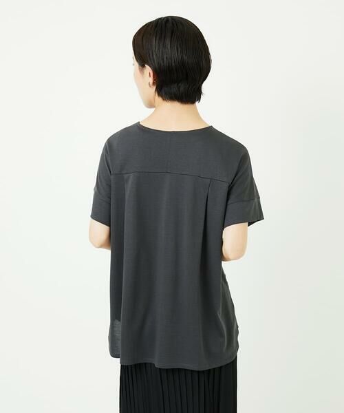 Maison de CINQ / メゾン ドゥ サンク カットソー | [接触冷感]スーパークールチュールボーダーカットソー | 詳細3