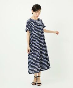 Maison de CINQ / メゾン ドゥ サンク ロング・マキシ丈ワンピース | [日本製]ランダムボーダーAラインジャージーワンピース