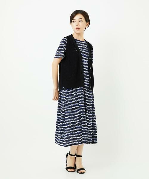Maison de CINQ / メゾン ドゥ サンク ロング・マキシ丈ワンピース | [日本製]ランダムボーダーAラインジャージーワンピース | 詳細12