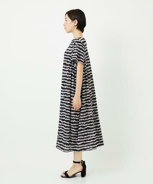 Maison de CINQ / メゾン ドゥ サンク ロング・マキシ丈ワンピース | [日本製]ランダムボーダーAラインジャージーワンピース | 詳細4