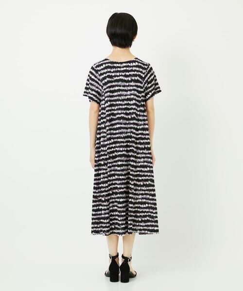Maison de CINQ / メゾン ドゥ サンク ロング・マキシ丈ワンピース | [日本製]ランダムボーダーAラインジャージーワンピース | 詳細5
