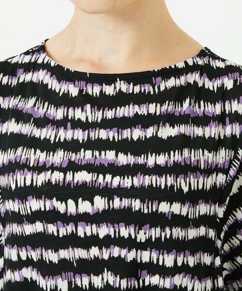 Maison de CINQ / メゾン ドゥ サンク ロング・マキシ丈ワンピース | [日本製]ランダムボーダーAラインジャージーワンピース | 詳細6