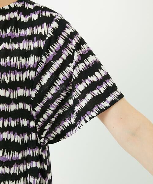 Maison de CINQ / メゾン ドゥ サンク ロング・マキシ丈ワンピース | [日本製]ランダムボーダーAラインジャージーワンピース | 詳細7