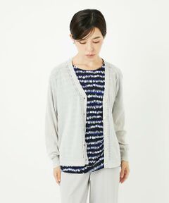 Maison de CINQ / メゾン ドゥ サンク カーディガン・ボレロ | アイレットシアーニットカーディガン