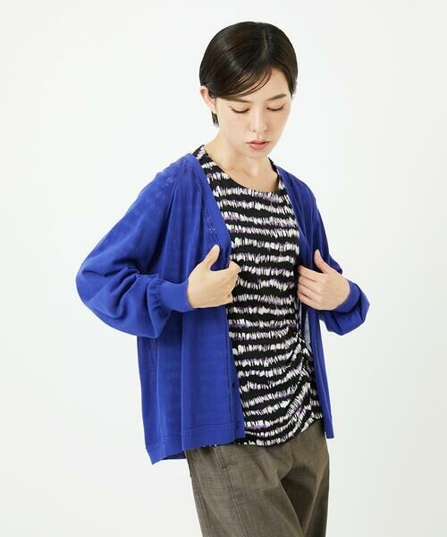 Maison de CINQ / メゾン ドゥ サンク カーディガン・ボレロ | アイレットシアーニットカーディガン | 詳細1