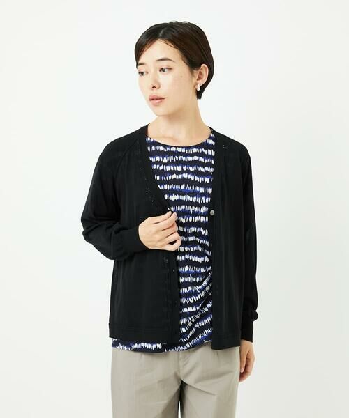 Maison de CINQ / メゾン ドゥ サンク カーディガン・ボレロ | アイレットシアーニットカーディガン | 詳細3