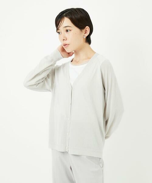 Maison de CINQ / メゾン ドゥ サンク カーディガン・ボレロ | アイレットシアーニットカーディガン | 詳細6