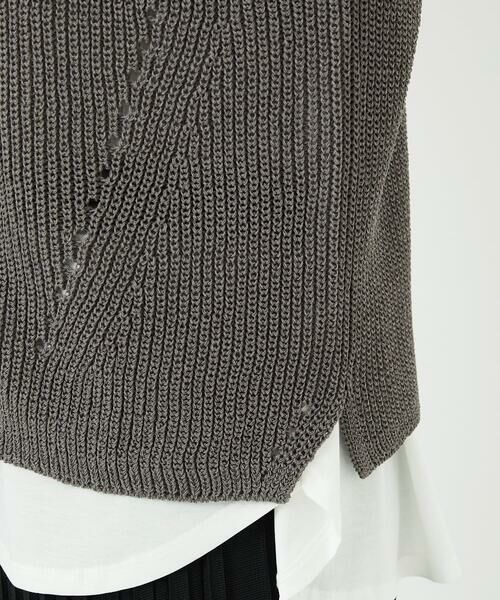 Maison de CINQ / メゾン ドゥ サンク ベスト | リネンライクニットベスト | 詳細10