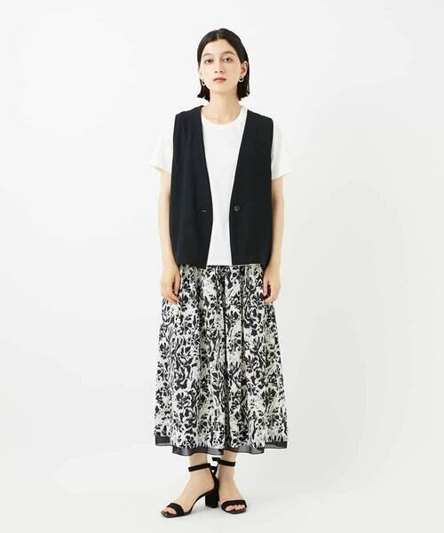 Maison de CINQ / メゾン ドゥ サンク ロング・マキシ丈スカート | [セットアップ対応]フラワープリントスカート | 詳細15