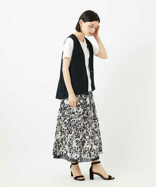 Maison de CINQ / メゾン ドゥ サンク ロング・マキシ丈スカート | [セットアップ対応]フラワープリントスカート | 詳細16