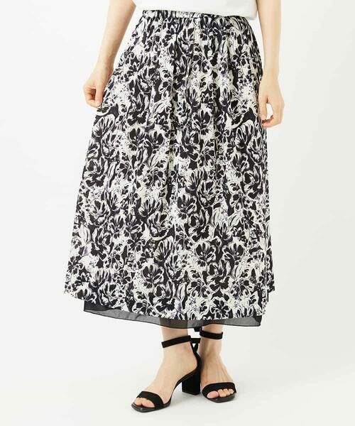 Maison de CINQ / メゾン ドゥ サンク ロング・マキシ丈スカート | [セットアップ対応]フラワープリントスカート | 詳細2