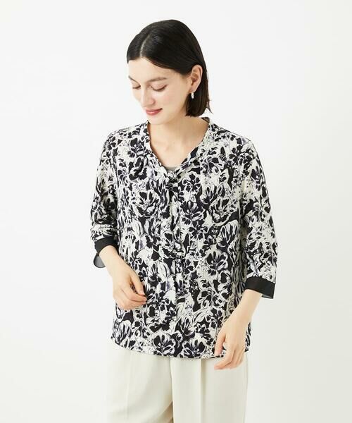 Maison de CINQ / メゾン ドゥ サンク カットソー | [セットアップ対応]フラワープリントカットソー | 詳細2