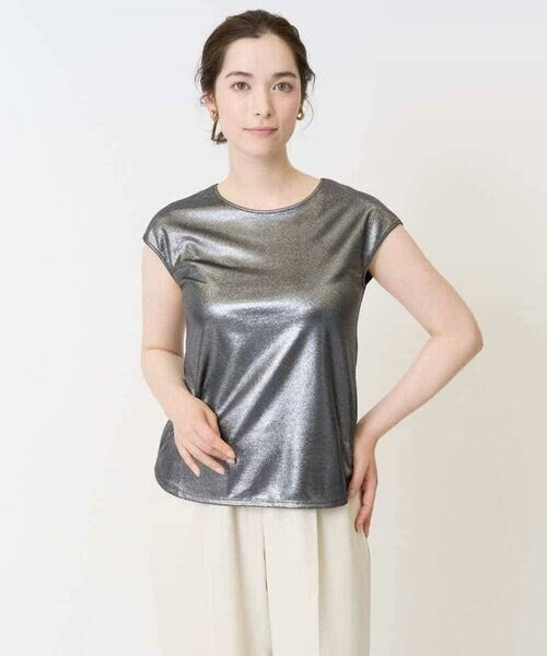 Maison de CINQ / メゾン ドゥ サンク カットソー | 箔プリントベーシックカットソー | 詳細2