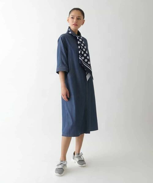 Maison de CINQ / メゾン ドゥ サンク ロング・マキシ丈ワンピース | 【小さいサイズ】ステッチポイントデニムワンピース | 詳細15