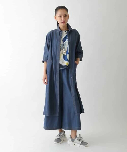 Maison de CINQ / メゾン ドゥ サンク ロング・マキシ丈ワンピース | 【小さいサイズ】ステッチポイントデニムワンピース | 詳細16