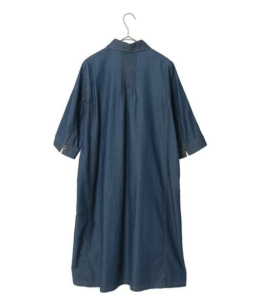 Maison de CINQ / メゾン ドゥ サンク ロング・マキシ丈ワンピース | 【小さいサイズ】ステッチポイントデニムワンピース | 詳細22