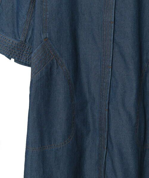 Maison de CINQ / メゾン ドゥ サンク ロング・マキシ丈ワンピース | 【小さいサイズ】ステッチポイントデニムワンピース | 詳細26