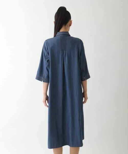 Maison de CINQ / メゾン ドゥ サンク ロング・マキシ丈ワンピース | 【小さいサイズ】ステッチポイントデニムワンピース | 詳細3