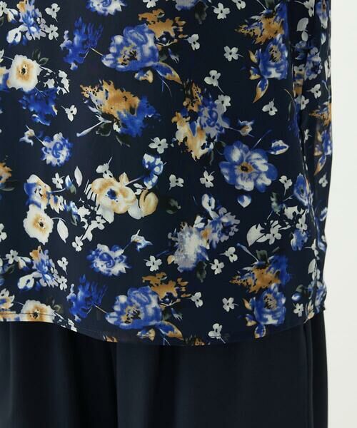 Maison de CINQ / メゾン ドゥ サンク シャツ・ブラウス | 【小さいサイズ】クラシックフラワープリント シフォンブラウス/洗濯機で洗える | 詳細14