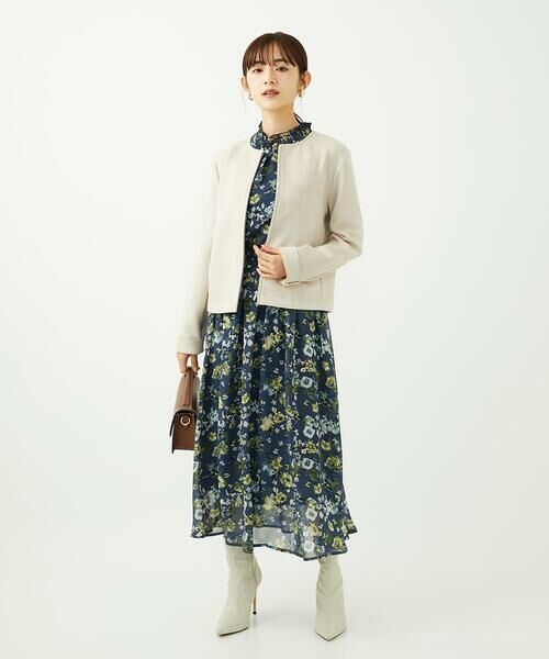 Maison de CINQ / メゾン ドゥ サンク シャツ・ブラウス | 【小さいサイズ】クラシックフラワープリント シフォンブラウス/洗濯機で洗える | 詳細19