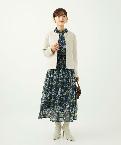 Maison de CINQ / メゾン ドゥ サンク シャツ・ブラウス | 【小さいサイズ】クラシックフラワープリント シフォンブラウス/洗濯機で洗える | 詳細20