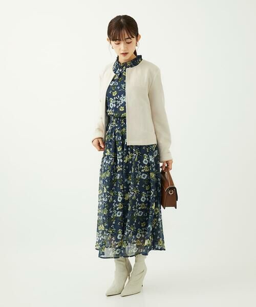 Maison de CINQ / メゾン ドゥ サンク シャツ・ブラウス | 【小さいサイズ】クラシックフラワープリント シフォンブラウス/洗濯機で洗える | 詳細21