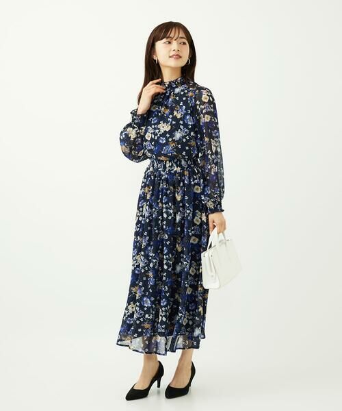 Maison de CINQ / メゾン ドゥ サンク シャツ・ブラウス | 【小さいサイズ】クラシックフラワープリント シフォンブラウス/洗濯機で洗える | 詳細23